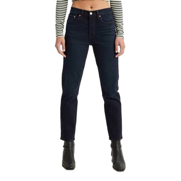 Levi's 24 (0/00) Wedgie Icon Fit Ankle Women's Jeans Dark Indigo 22861-0064 - Picture 1 of 12